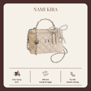 Túi xách cốp hồng dễ thương phong cách nữ tính hiện đại