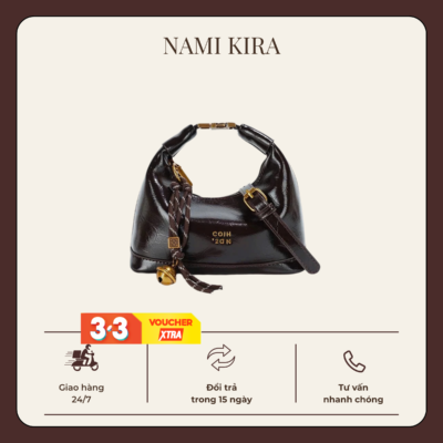 Túi xách cầm tay da bóng nữ phong cách thanh lịch hiện đại