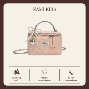 Túi xách cốp hồng đáng yêu cho nữ thiết kế nhỏ gọn phong cách trẻ trung