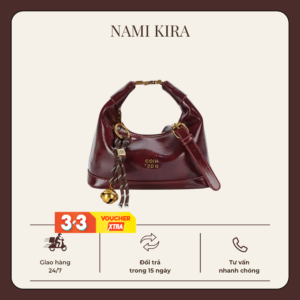 Túi xách cầm tay da bóng thanh lịch thiết kế sang trọng cho nữ